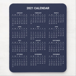 Eenvoudige maar elegante kalender voor 2021 | Mous Muismat