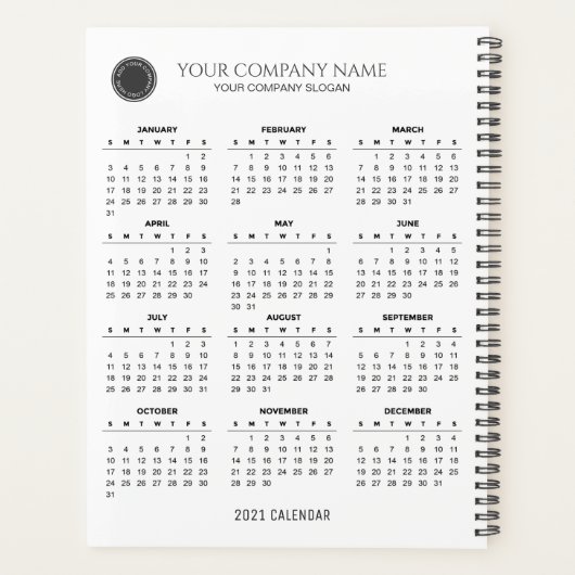 Eenvoudige maar elegante kalender voor 2021 | Plan Planner (Achterkant)