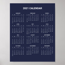 Eenvoudige maar elegante kalender voor 2021 | POST