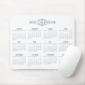 Eenvoudige maar elegante kalender voor 2022 | Mous Muismat (Met muis)