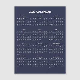 Eenvoudige maar elegante kalender voor 2023 | Magn