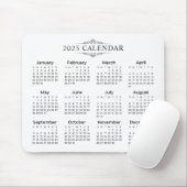 Eenvoudige maar elegante kalender voor 2023 | Mous Muismat (Met muis)