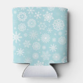 Eenvoudige maar elegante sneeuwvlokken Koelbox Blikjeskoeler (Achterkant)