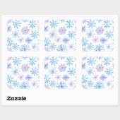 Eenvoudige maar elegante sneeuwvlokken | Sticker S (Vel)