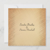 Eenvoudige maar elegante uitnodiging tot huwelijk (Achterkant)