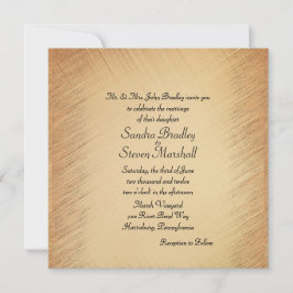 Eenvoudige maar elegante uitnodiging tot huwelijk