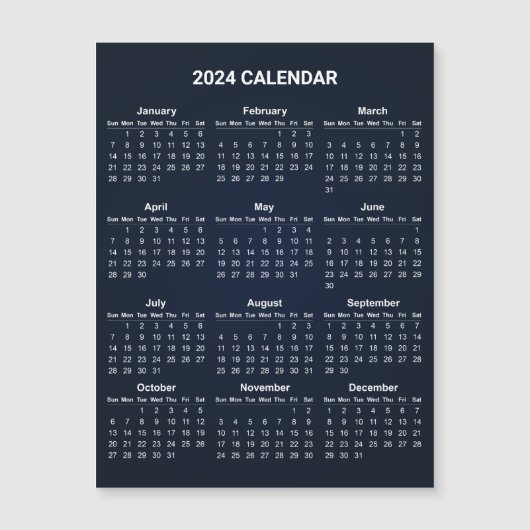 Eenvoudige maar toch elegante kalender 2024 | Magn (Voorkant)