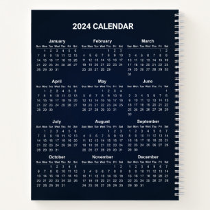 Eenvoudige maar toch elegante kalender 2024 NOTI Notitieboek