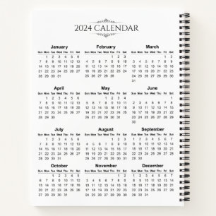 Eenvoudige maar toch elegante kalender 2024 NOTI Notitieboek