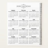 Eenvoudige maar toch elegante kalender 2024 | Plan Planner (Achterkant)