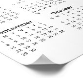 Eenvoudige maar toch elegante kalender 2024 | POST Poster (Hoek)