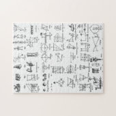 Eenvoudige machines ~ Mechaniks ~ Ephraim-kamers ~ Legpuzzel (Horizontaal)