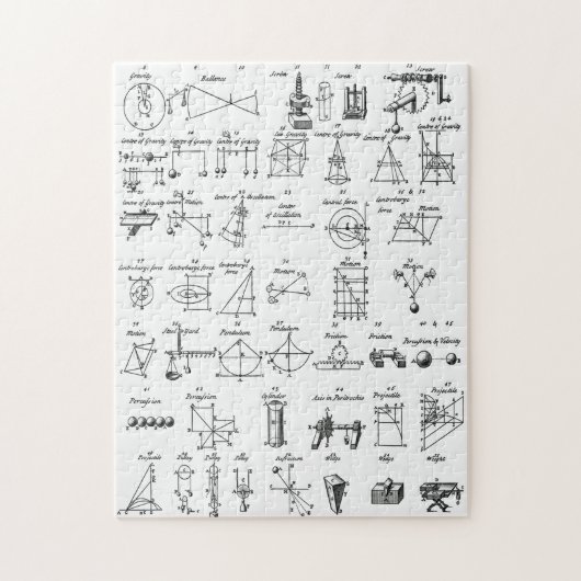 Eenvoudige machines ~ Mechaniks ~ Ephraim-kamers ~ Legpuzzel (Verticaal)