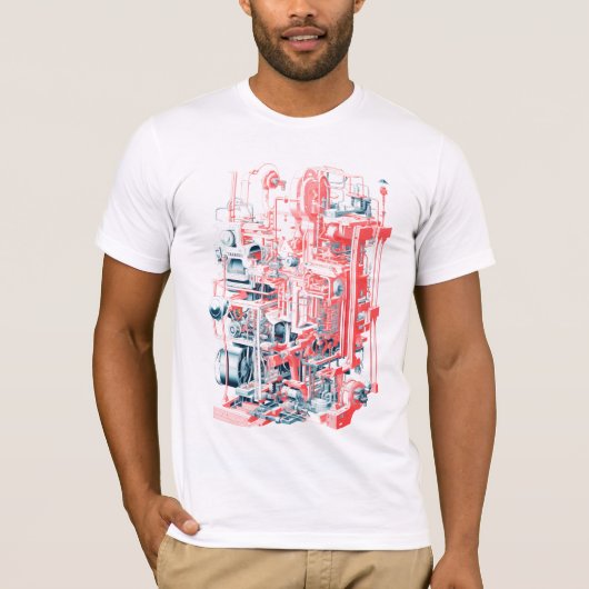 Eenvoudige machines Risograph T-shirt (Voorkant)
