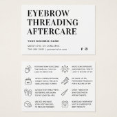 Eenvoudige, machtige Eyebrow Threading Aftercare K Visitekaartje (Voorkant /achterkant)