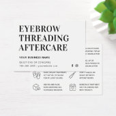 Eenvoudige, machtige Eyebrow Threading Aftercare K Visitekaartje (Bureau)