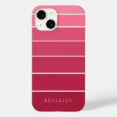 Eenvoudige magenta roze monochromatische kleurenbl Case-Mate iPhone case (Achterkant)