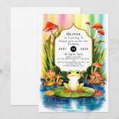 Eenvoudige magische kikker verjaardag kaart (Voorkant / Achterkant)