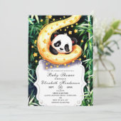 Eenvoudige magische kleine panda Baby shower Kaart (Staand voorkant)