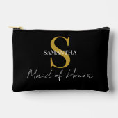 Eenvoudige Maid of Honor gift monogram, naam Etui (Voorkant)