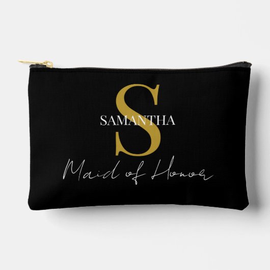 Eenvoudige Maid of Honor gift monogram, naam Etui (Voorkant)