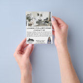 Eenvoudige makelaar marketing foto flyer (Hand)