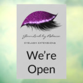 Eenvoudige Makeup Beauty Eyelash Glitter We zijn o Raamsticker (Vel 3)