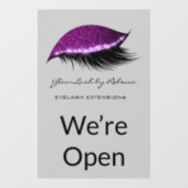 Eenvoudige Makeup Beauty Eyelash Glitter We zijn o Raamsticker (Vel)