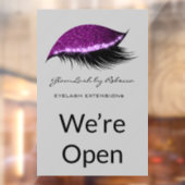 Eenvoudige Makeup Beauty Eyelash Glitter We zijn o Raamsticker (Vel 2)