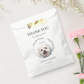 Eenvoudige Maltese hond bruiloft dank u Bedankzakje (Gezegeld)