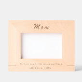 Eenvoudige Mam Quote Custom Wood Afbeelding Lijste Gegraveerde Lijstjes (Voorkant)