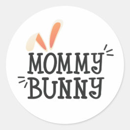 Eenvoudige mama konijn Pasen typografie | Sticker 