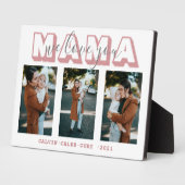 Eenvoudige mama We houden van je 3 Foto Moeder's G Fotoplaat (Zijkant)