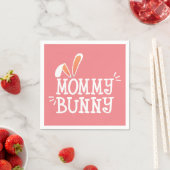 Eenvoudige mammie Bunny Easter Typograaf | Papier  Servet (Insitu)