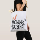 Eenvoudige mammie Bunny Easter Typografie | CANVAS Tote Bag (Dichtbij)
