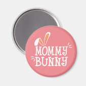 Eenvoudige mammie Bunny Easter Typografie | Magnee Magneet (Voorkant / Achterkant)