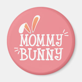 Eenvoudige mammie Bunny Easter Typografie | Magnee Magneet