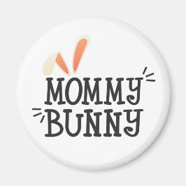 Eenvoudige mammie Bunny Easter Typografie | Magnee Magneet