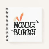 Eenvoudige mammie Bunny Easter Typografie | NOTITI Notitieboek (Voorkant)