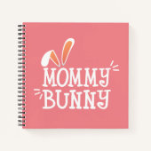 Eenvoudige mammie Bunny Easter Typografie | NOTITI Notitieboek (Voorkant)