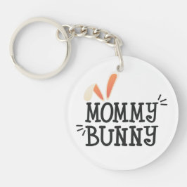 Eenvoudige mammie Bunny Easter Typografie | SLEUTE Sleutelhanger