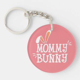 Eenvoudige mammie Bunny Easter Typografie | SLEUTE Sleutelhanger