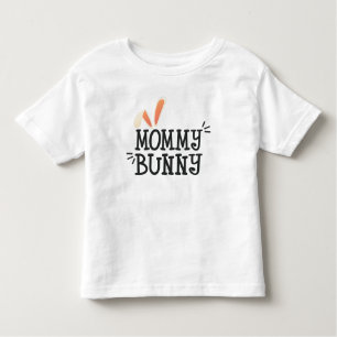 Eenvoudige mammie Bunny Easter Typografie   T-shir Kinder Shirts