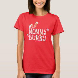 Eenvoudige mammie Bunny Easter Typografie | T-shir T-shirt