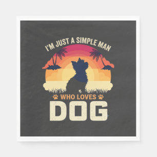 Eenvoudige Man Die Hond Silhouet Zonsondergang Pal Servet