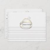 Eenvoudige Man Vrouw Trouwringen Recept Kaarten (Voorkant / Achterkant)