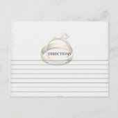 Eenvoudige Man Vrouw Trouwringen Recept Kaarten (Voorkant)