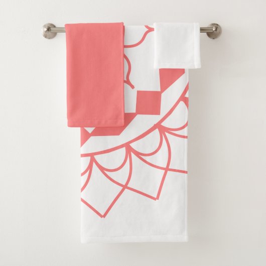 Eenvoudige Mandala Bath Towel Set Bad Handdoek (Insitu)