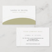 Eenvoudige mannelijke moderne professionele elegan visitekaartje (Voorkant / Achterkant)