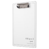 Eenvoudige Manuscript Naam Modern gepersonaliseerd Klembord (Links)